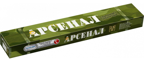 Электроды сварочные Арсенал МР-3, ф 3 мм (уп-2,5 кг) купить с доставкой в Зендиково