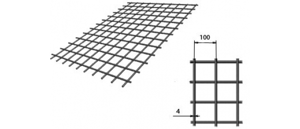 Сетка сварная (дорожная) 100х100х4мм 1,5х2м купить с доставкой в Зендиково
