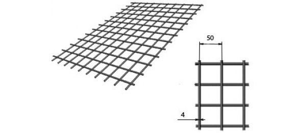 Сетка сварная (дорожная) 50х50х4мм 1х2м купить с доставкой в Зендиково